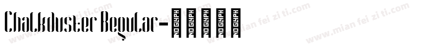 Chalkduster Regular字体转换